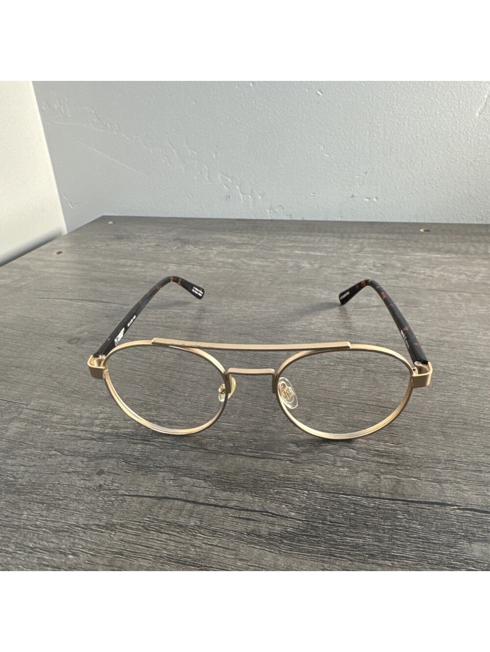Spy Optic Sunglasses Round Horn Gold Tortoise FRAMES ONLY 53-20 145